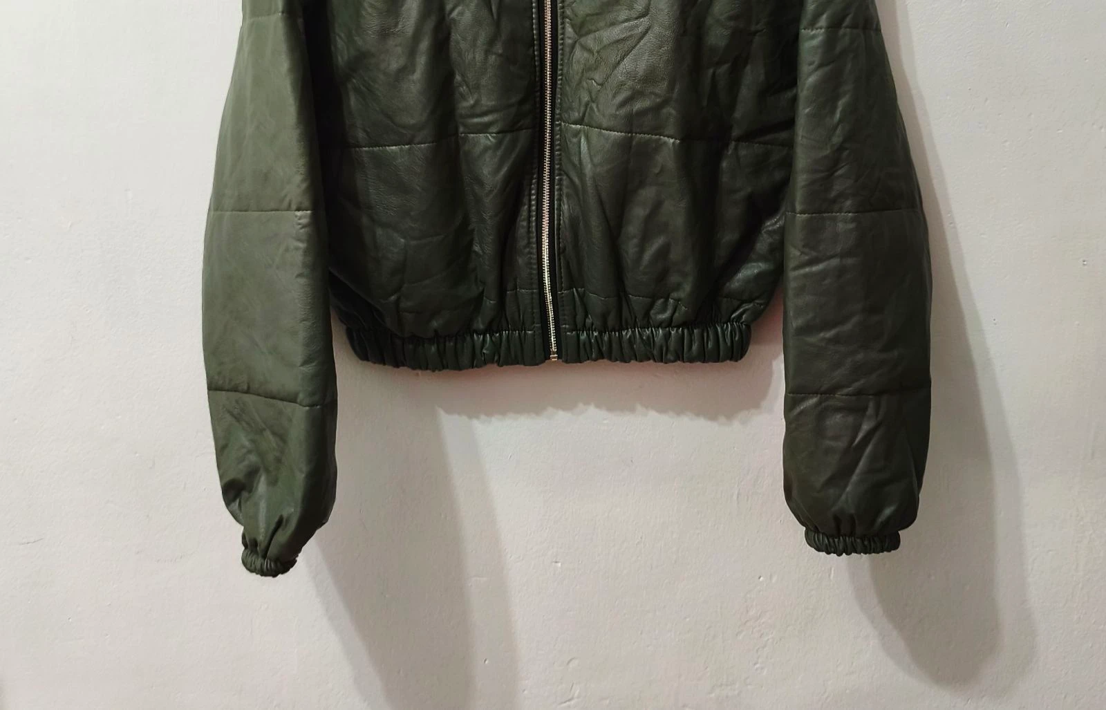 Dark green women's bomber jacket Size S-M – photo 5